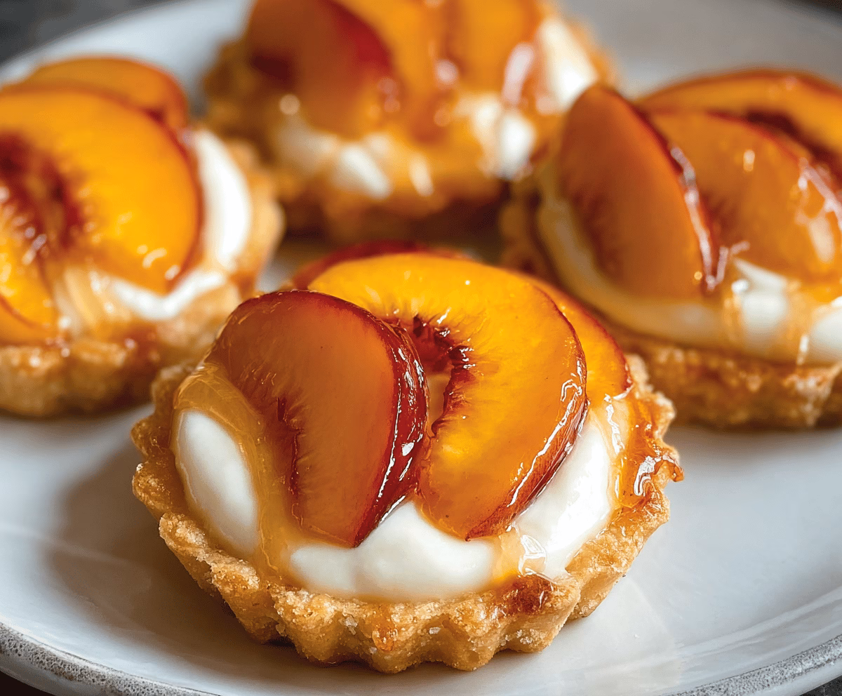 Mini Peach and Cream Cheese Tartlets Recipe