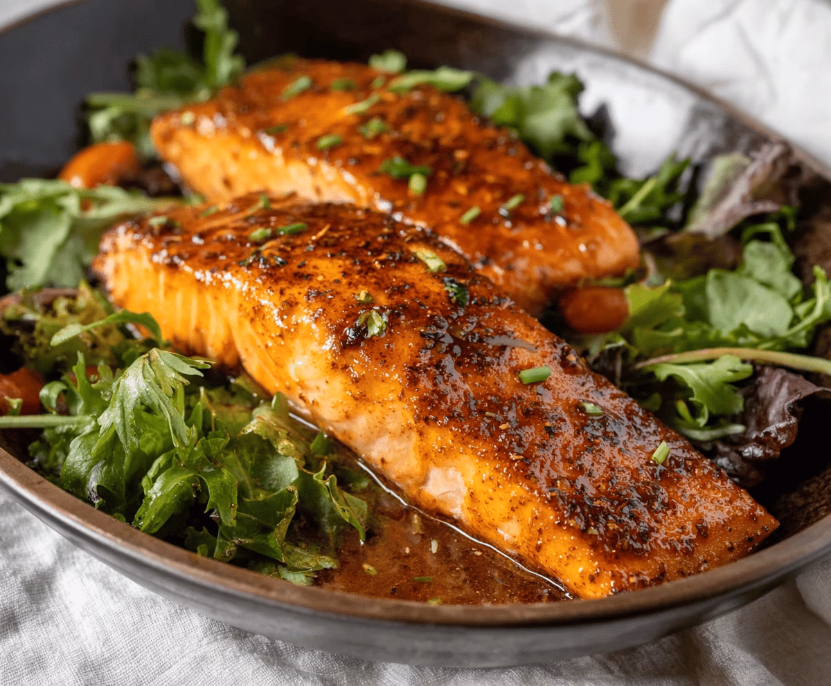 Sweet and Spicy Cajun Brown Sugar Salmon Recipe