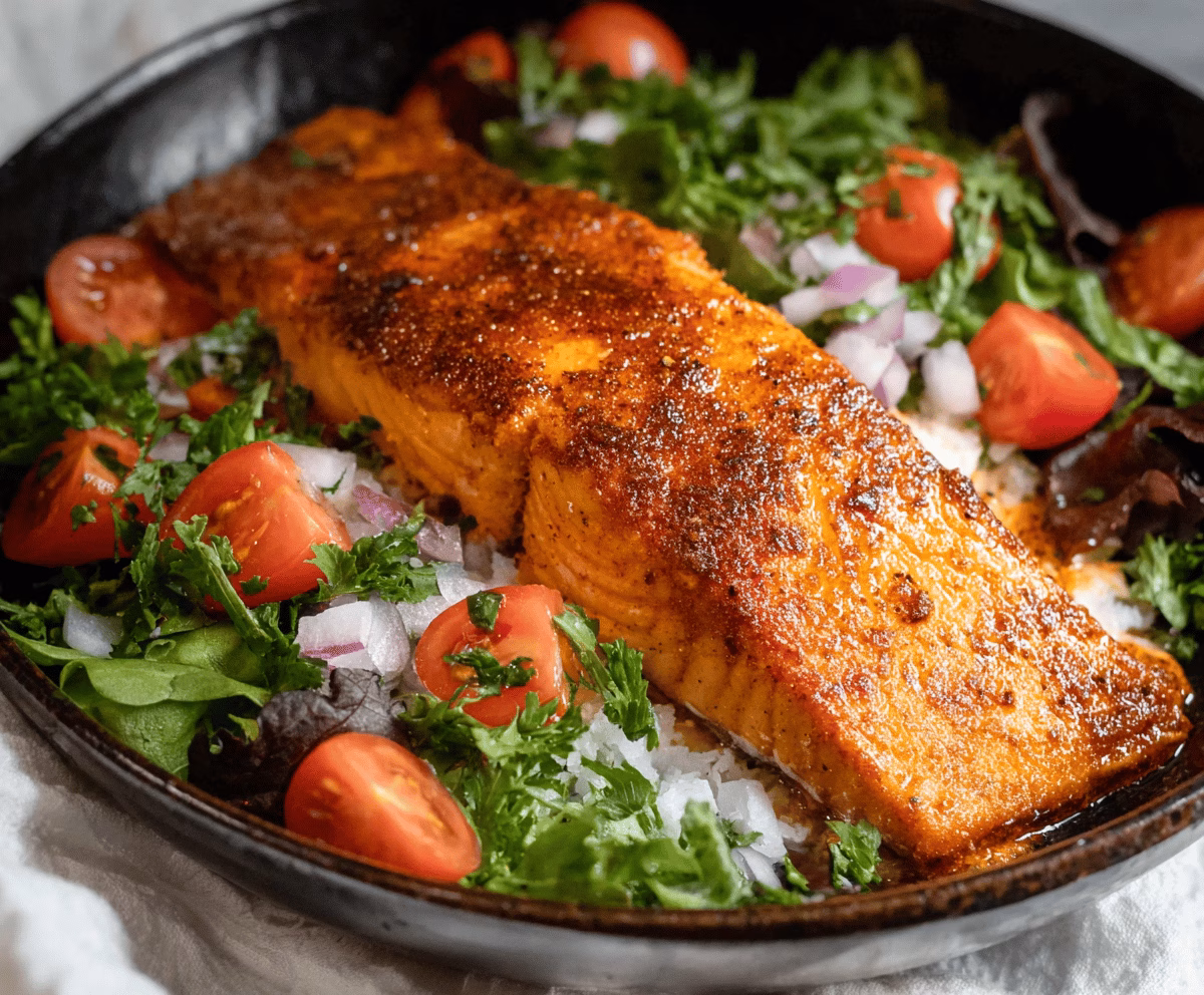 Sweet and Spicy Cajun Brown Sugar Salmon Recipe