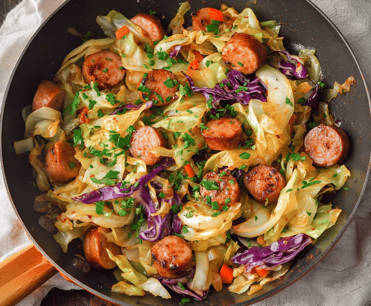 Quick and Easy 30-Minute Sausage and Cabbage Stir Fry