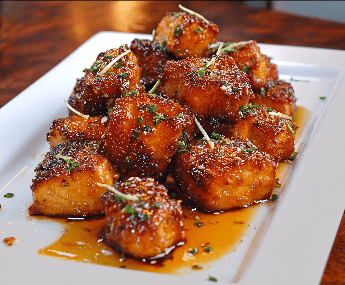 Crispy Honey Garlic Salmon Bites Recipe
